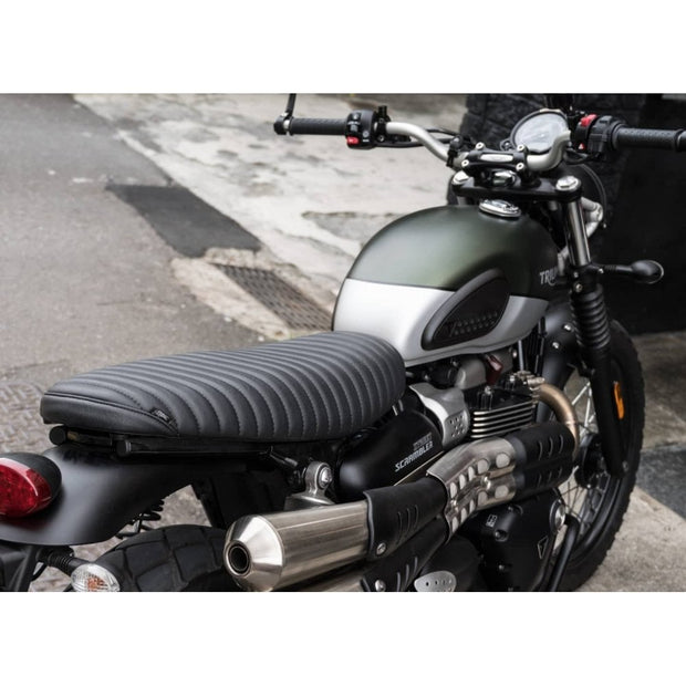 MOTONE "THE VIPER" LOW PROFILE SKINNY RIBBED SEAT - BLACK