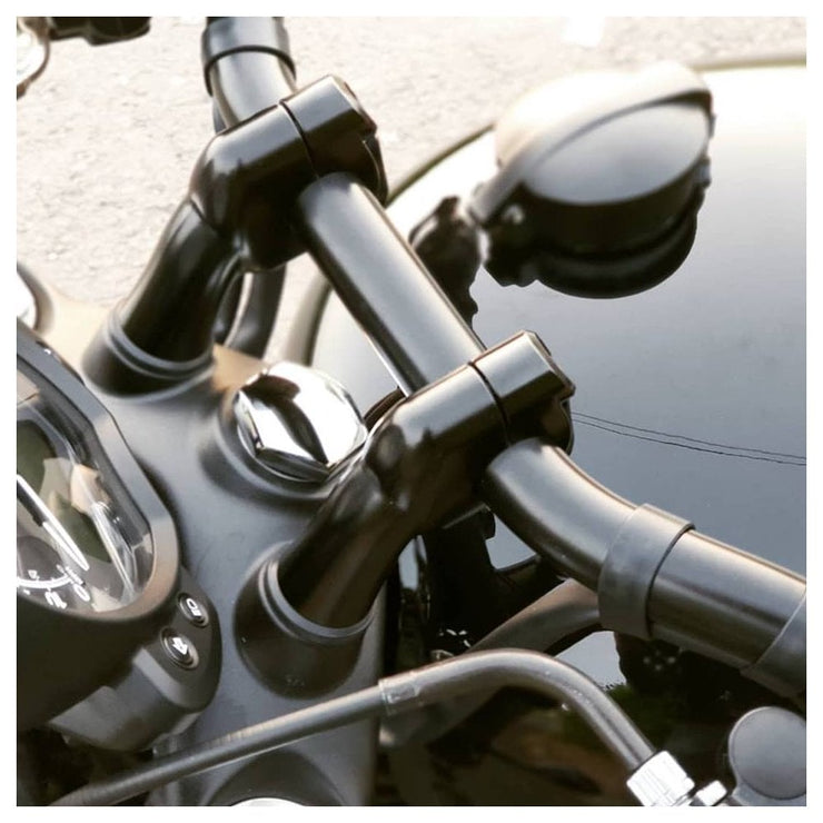 Motor Riser Bar MOTONE UP-AND-OVER RISER KIT FOR ONE INCH BARS - BLACK – Strath Moto