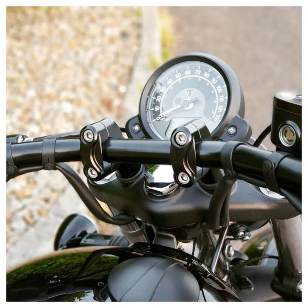 MOTONE UP-AND-OVER RISER KIT FOR ONE INCH BARS - BLACK